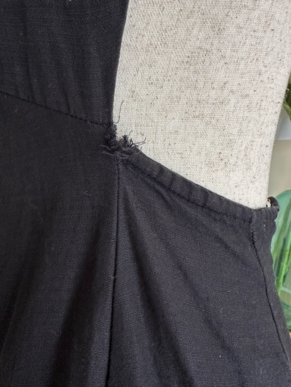 Amuse Society Sahara Woven Linen Blend Maxi Dress Black Halter Top Size Small - Picture 3 of 8